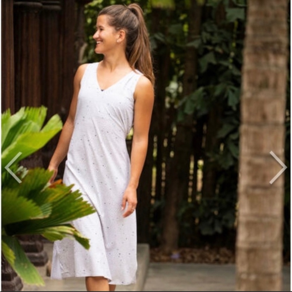 Title Nine round trip midi dress Triangulate reversible size medium